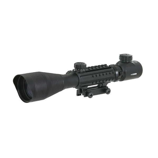 4-12x50EG Riflescope w/ Integrated Mount - Black [PCS]